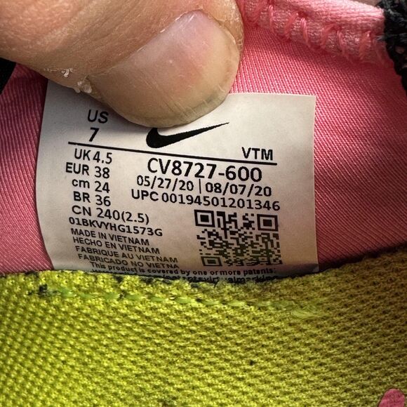 Nike Air Max 2090 Shoes Womens Size 7 Pink Black Volt Mesh Sneakers CV8727-600 - Picture 10 of 10